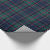Fassbinderschottischer Tartan-kariertes Geschenkpapier (Ecke)