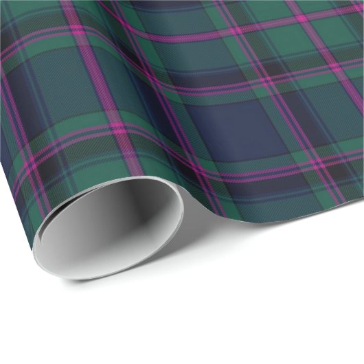 Fassbinderschottischer Tartan-kariertes Geschenkpapier (Rolleneckpunkt)