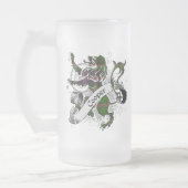 Fassbindertartan-Löwe Mattglas Bierglas (Links)