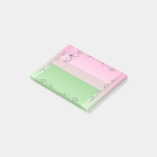 Fassen Beauty Roselle Sticky Notes Post-it Klebezettel (angewinkelt)