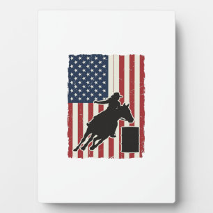 Fassrennen Amerikanische Flagge Vintage Vektor Des Fotoplatte