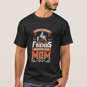 Fassrennen Lustiger Pferdereiter Rodeo Fassrennen T-Shirt