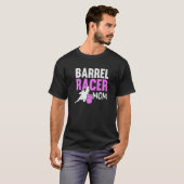 Fassrennen-Mutter Pferd Mutter Rodeo Fassrennen T-Shirt (Vorne ganz)