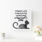 Fast alle Kreativität beinhaltet zielgerichtetes S Quadratische Wanduhr (Zuhause)