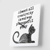 Fast alle Kreativität beinhaltet zielgerichtetes S Quadratische Wanduhr (Winkel)