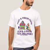 Fast and fresh pizza T-Shirt (Vorderseite)