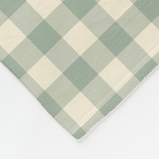 Fast Awake Gingham - Entlang des karierten Flusses Fleecedecke (Ecke)