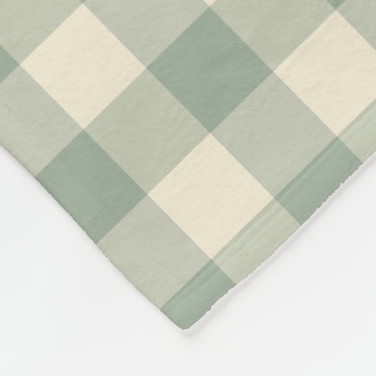 Fast Awake Gingham - Entlang des karierten Flusses Fleecedecke (Ecke)