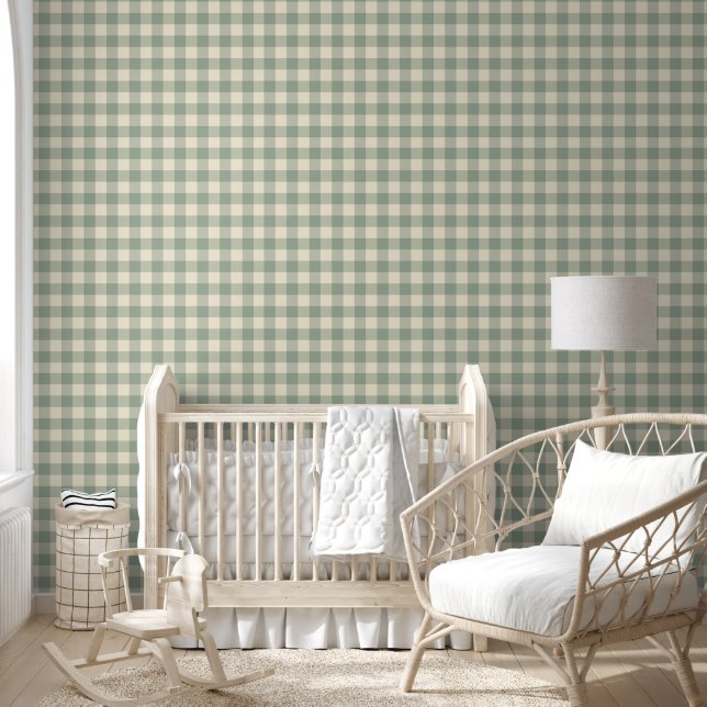 Fast Awake Gingham - Entlang des karierten Flusses Tapete (Kinder)