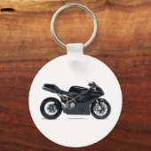 Fast Black Motorrad Schlüsselanhänger (Vorderseite)