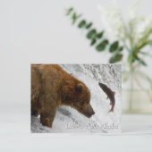 Fast Brooks Falls Alaska Postkarte (Stehend Vorderseite)