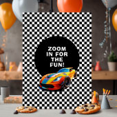 Fast Car Birthday Party Foto Einladung