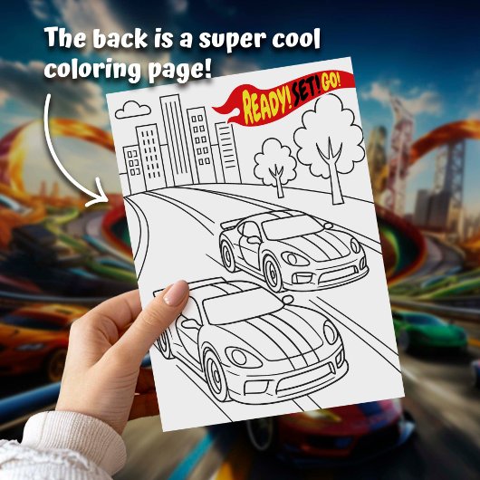 Fast Car Birthday Party Spaß Einladung