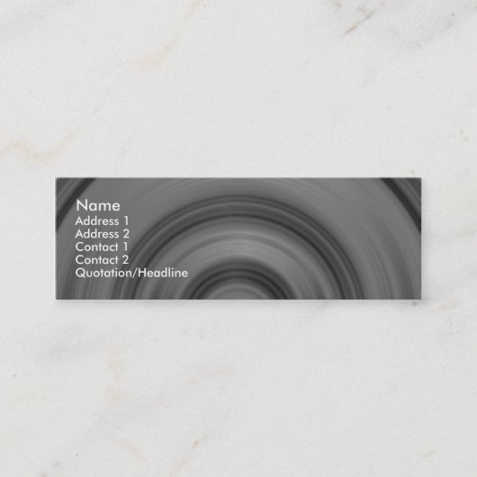 Fast Car I Mini Visitenkarte (Vorderseite)