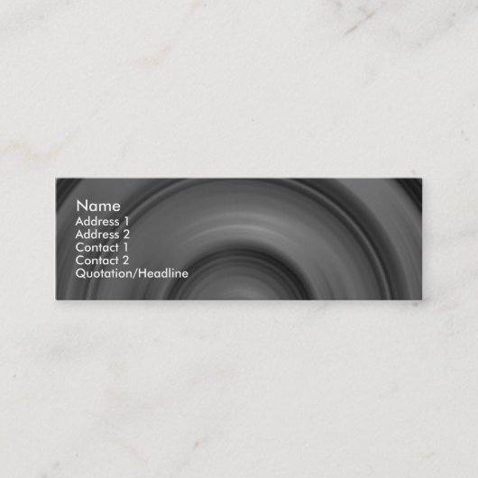 Fast Car II Mini Visitenkarte (Vorderseite)