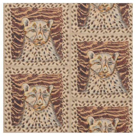 Fast Cheetah Stoff (Nahaufnahme)