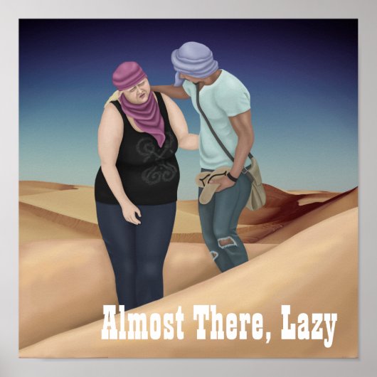 Fast da, Lazy Poster (Vorne)