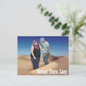 Fast da, Lazy Postkarte (Stehend Vorderseite)