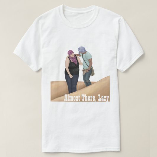 Fast da, Lazy T-Shirt (Design vorne)