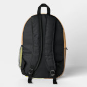 Fast day of school with love cat bedruckter rucksack (Rückseite)