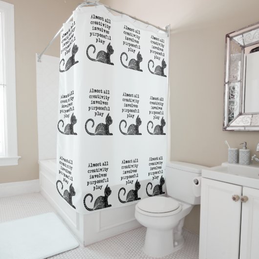 Fast die gesamte Kreativität beinhaltet zielgerich Duschvorhang (Beispiel)