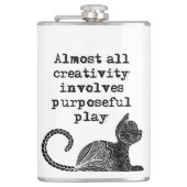 Fast die gesamte Kreativität beinhaltet zielgerich Flachmann (Vorderseite)