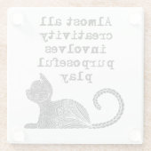 Fast die gesamte Kreativität beinhaltet zielgerich Glasuntersetzer (Rückseite)