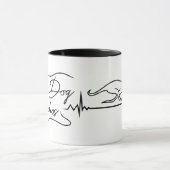 Fast Dog Studios Greyhound & Guitar Tasse (Zentrum)
