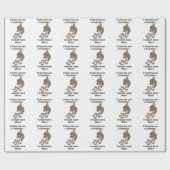 Fast Eating Squirrel Funny Quote Geschenkpapier (Flach)