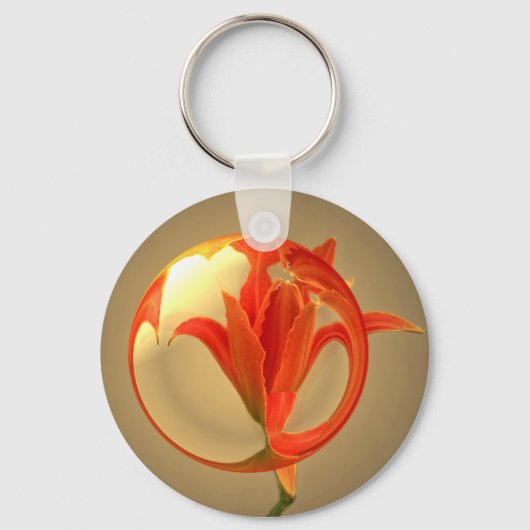 Fast ein Blossom aus Glas Schlüsselanhänger (Vorderseite)