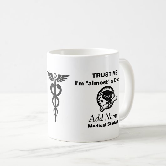 Fast ein Doktor Kaffeetasse (VorderseiteRechts)