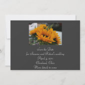 Fast eine Sonnenblumenkarte Save the Date (Rückseite)