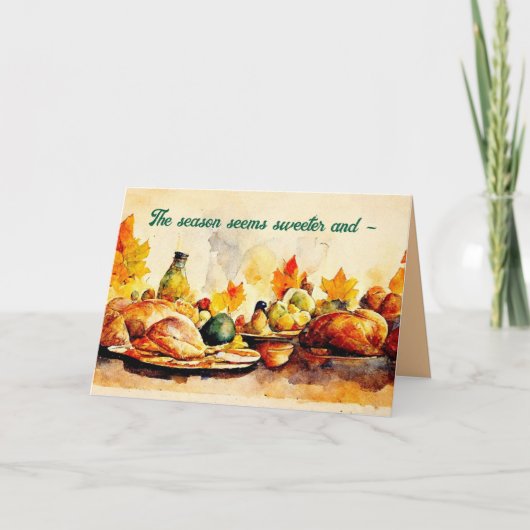 FAST - ERNTEDANK-KARTE FÜR FAMILIEN KARTE (Vorderseite)