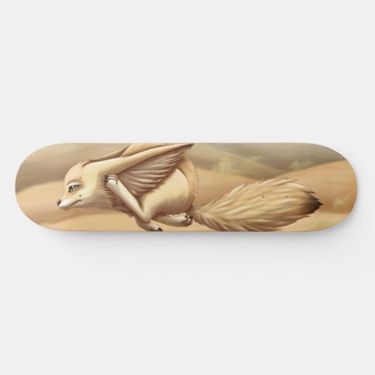 Fast Fennec Fox skateboard (Horizontal)