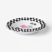 Fast & Five Pink Race 5. Geburtstagsparty Pappteller (Gewinkelt)