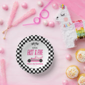 Fast & Five Pink Race 5. Geburtstagsparty Pappteller (Party)