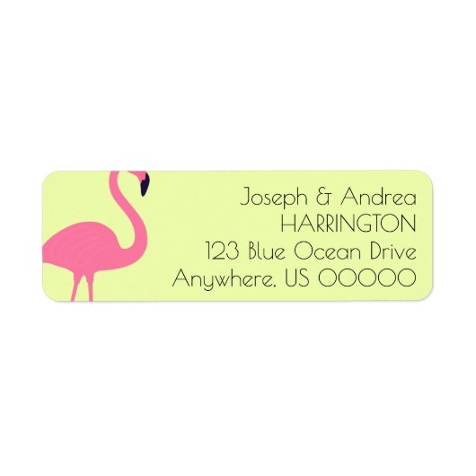 Fast Flamingo Rücksendeadresse (Vorne)