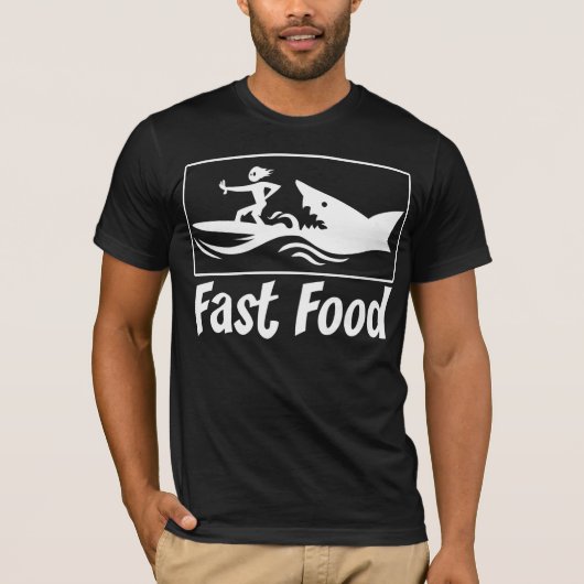 Fast Food Blanc T-Shirt (Vorderseite)