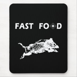 Fast Food Boar Jagd Jäger Mousepad
