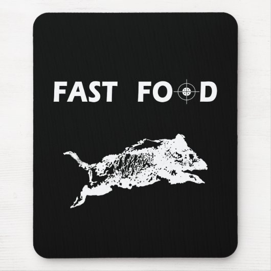Fast Food Boar Jagd Jäger Mousepad (Vorne)