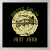 Fast Food Bob lustig Jagd Jäger Spaß Poster (Vorne)