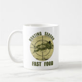 Fast Food Bob lustige Jagd Redewendungen Kaffeetasse (Links)