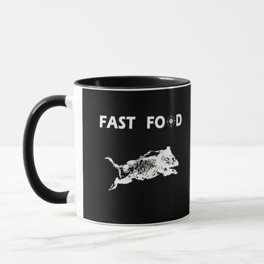 Fast Food Bob lustige Jagd Tasse (Links)