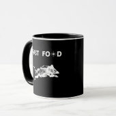 Fast Food Bob lustige Jagd Tasse (Vorderseite Links)