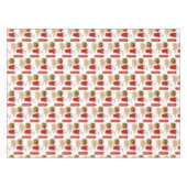 Fast Food Burger Fries Muster GRILLEN Picnic Tischdecke (Vorderseite (Horizontal))