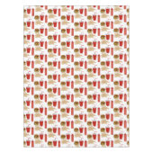 Fast Food Burger Fries Muster GRILLEN Picnic Tischdecke (Vorderseite)