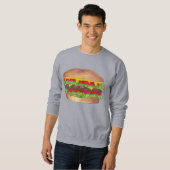 Fast Food Burger Hamburger Cheeseburger Sweatshirt (Vorne ganz)