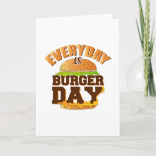 Fast Food Burger Käse Funny Eat Feinschmecker Gesc Karte