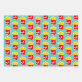 Fast Food Burger Mais Gog Fries Modern witzig Geschenkpapier Set (Vorderseite 3)