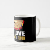 Fast Food Burger Sloth Funny Pizza Essen Geschenk Kaffeetasse (VorderseiteRechts)